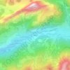 Miolène topographic map, elevation, terrain