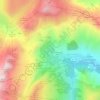 Turin topographic map, elevation, terrain