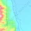 Coleville topographic map, elevation, terrain