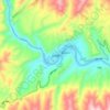 拉加镇 topographic map, elevation, terrain