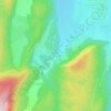 La Cime du Mas topographic map, elevation, terrain