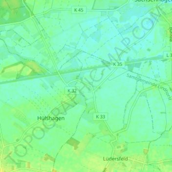 Niedernholz topographic map, elevation, terrain