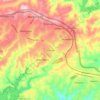 Sisonke topographic map, elevation, terrain