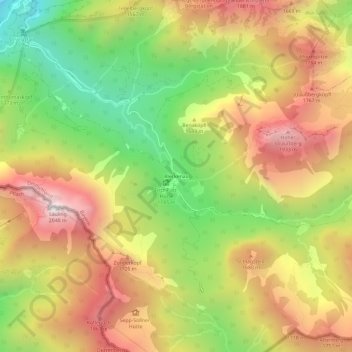 Bleckenau topographic map, elevation, terrain