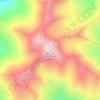 Spanish Fork Peak topographic map, elevation, terrain