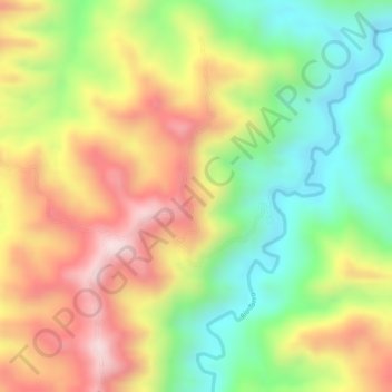 Pancha topographic map, elevation, terrain