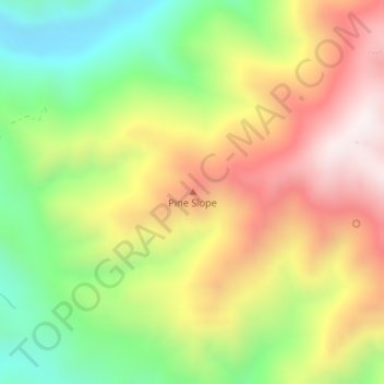 Pine Slope topographic map, elevation, terrain