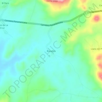 Bisvalles topographic map, elevation, terrain