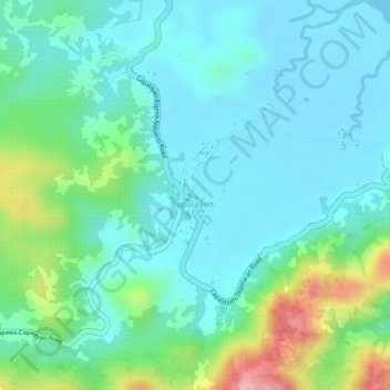 Capalayan Playground topographic map, elevation, terrain