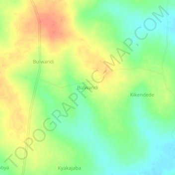 Bulwandi topographic map, elevation, terrain