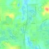 Clyde topographic map, elevation, terrain