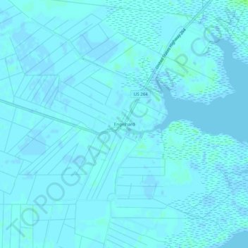Engelhard topographic map, elevation, terrain