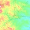 Likasi topographic map, elevation, terrain