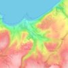 Gilfachrheda topographic map, elevation, terrain