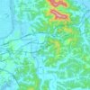 Munsan-eup topographic map, elevation, terrain