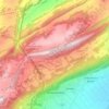 Cernier topographic map, elevation, terrain