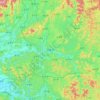 Andong-si topographic map, elevation, terrain