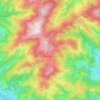 Nozières topographic map, elevation, terrain