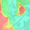 Montfrin topographic map, elevation, terrain