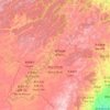 呼伦贝尔市 topographic map, elevation, terrain