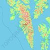 Baranof Island topographic map, elevation, terrain