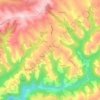 Le Dourn topographic map, elevation, terrain