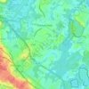 Florham Park topographic map, elevation, terrain
