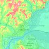 Brazzaville (municipality) topographic map, elevation, terrain