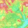 Parque Natural de Izki topographic map, elevation, terrain