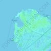 Ocracoke topographic map, elevation, terrain