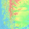 Puerto Natales topographic map, elevation, terrain