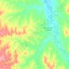 Manderson-White Horse Creek topographic map, elevation, terrain