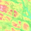 Trehörningsjö District topographic map, elevation, terrain