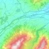 Vaulruz topographic map, elevation, terrain