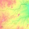 Niassa National Reserve topographic map, elevation, terrain