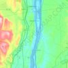 Town of New Baltimore topographic map, elevation, terrain