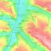 Краматорск topographic map, elevation, terrain