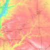 Woodford County topographic map, elevation, terrain