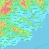 Jieyang City topographic map, elevation, terrain
