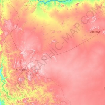 Nama Khoi Ward 1 topographic map, elevation, terrain