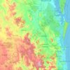 Gympie Regional topographic map, elevation, terrain
