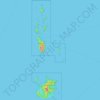 Nationalpark Mu Ko Ang Thong topographic map, elevation, terrain