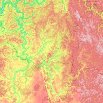 Сылва topographic map, elevation, terrain
