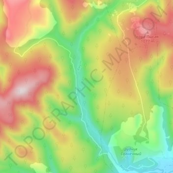 Амут topographic map, elevation, terrain