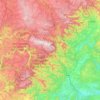 Cévennes topographic map, elevation, terrain