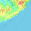 Cumberland topographic map, elevation, terrain