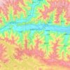 Gonggar County topographic map, elevation, terrain