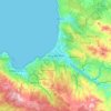 Viña del Mar topographic map, elevation, terrain