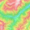 Oulx topographic map, elevation, terrain