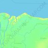 Muara Sugihan topographic map, elevation, terrain